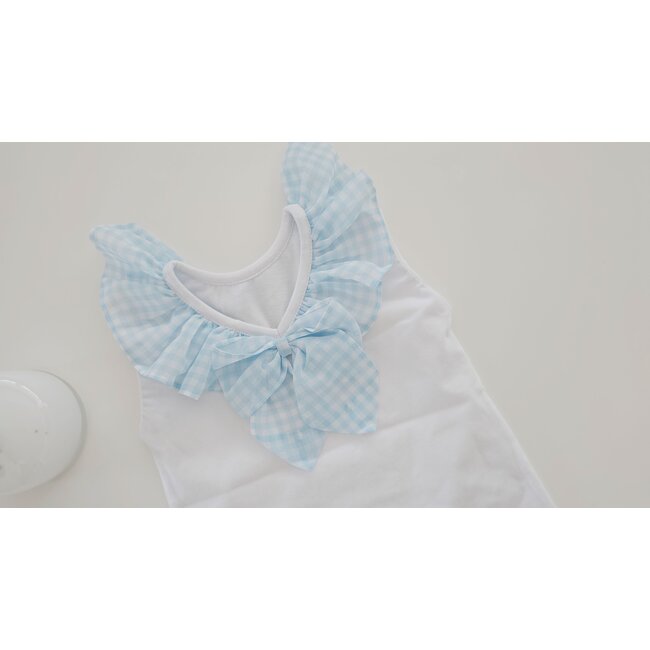 C by Lou Exclusive T-shirt Cilou blauw chiffon