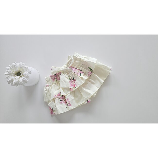 Shortrokje Fleur geel