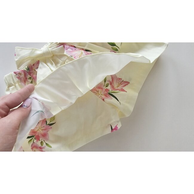 Shortrokje Fleur geel