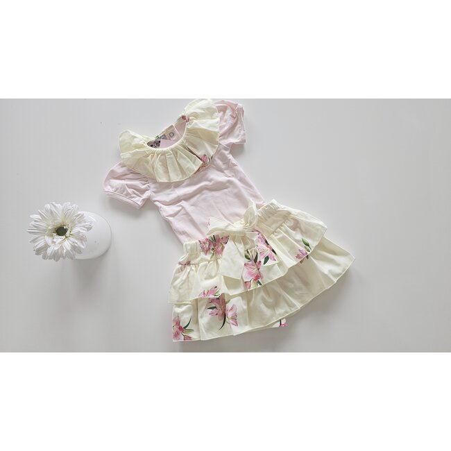 Shortrokje Fleur geel