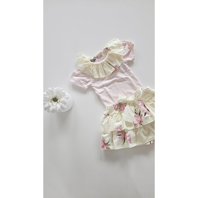 Shortrokje Fleur geel