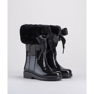 Igor  Regenlaarzen met bontje zwart Igor  Regenlaarzen met bontje zwart