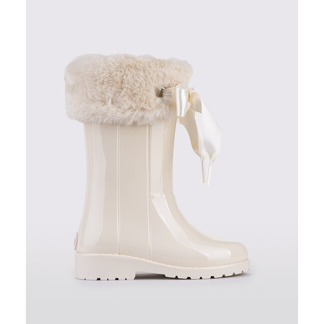 Igor  Regenlaarzen met bontje ivoor