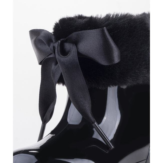 Igor  Korte regenlaarzen met bontje zwart