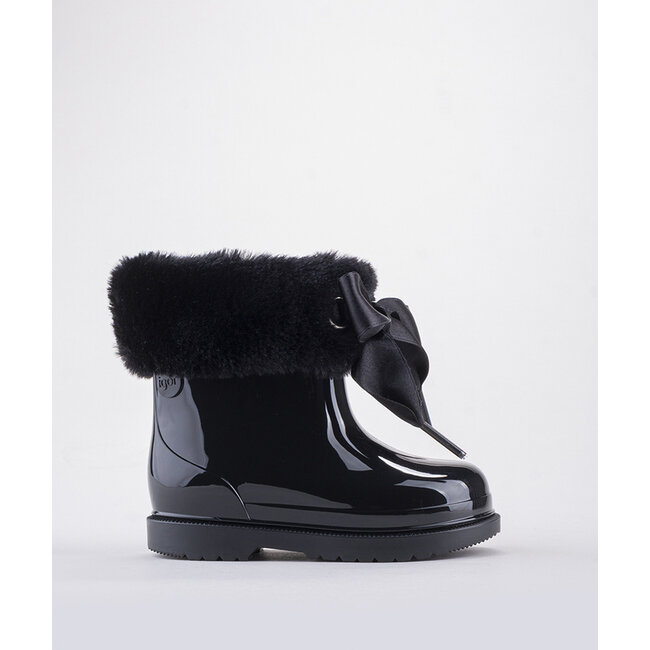 Igor  Korte regenlaarzen met bontje zwart