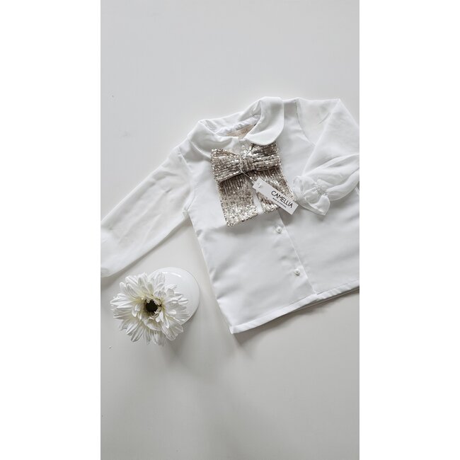 Camellia boutique Blouse Sparkle goud