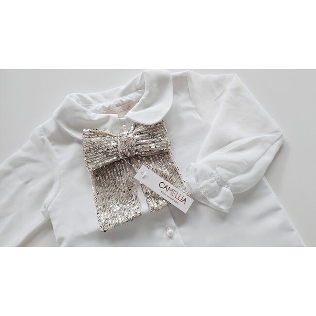 Camellia boutique Blouse Sparkle goud