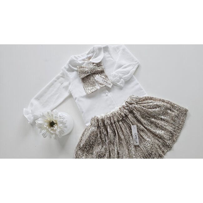 Camellia boutique Blouse Sparkle goud