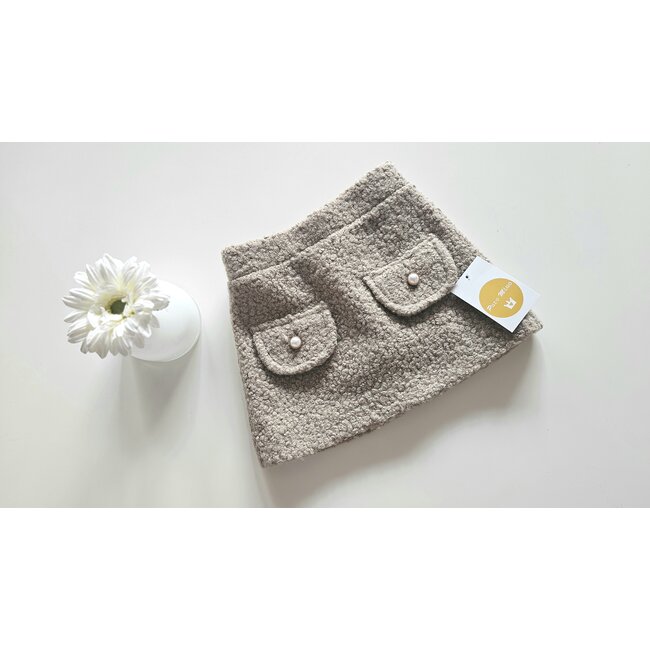 Puro Mimo Rokje Gisele beige bruin