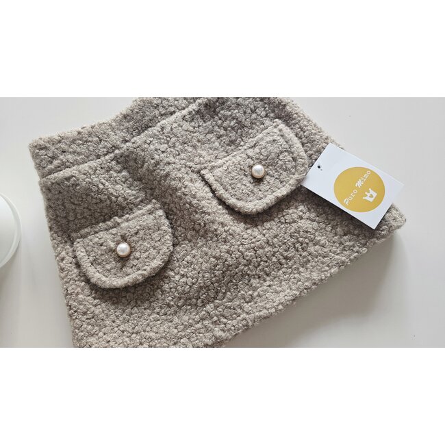 Puro Mimo Rokje Gisele beige bruin