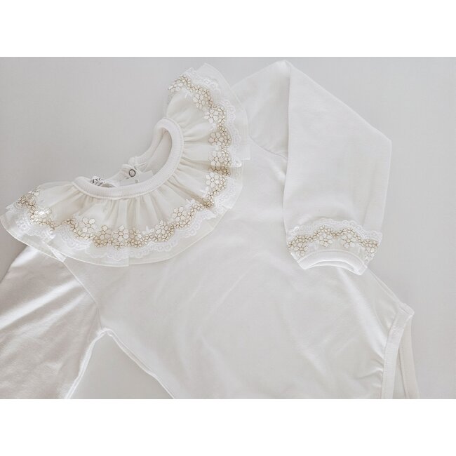 Cordel Body Lita lange mouw ivoor