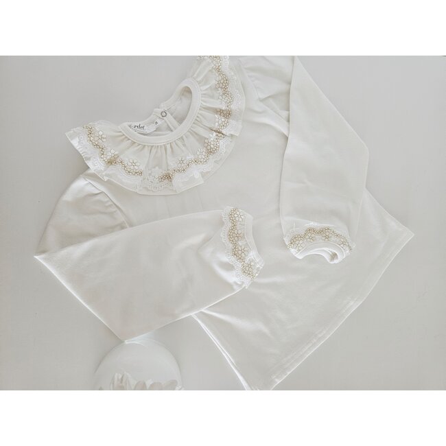 Cordel T-shirt Lita lange mouw ivoor