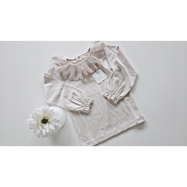 Laivicar T-shirt Rosita lange mouw beige