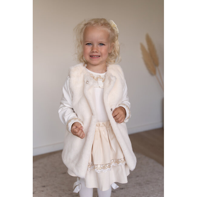 Cordel T-shirt Lita lange mouw ivoor