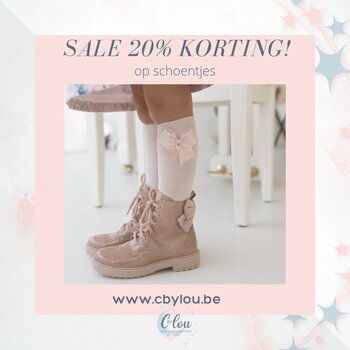 Tot 20% korting op schoentjes 