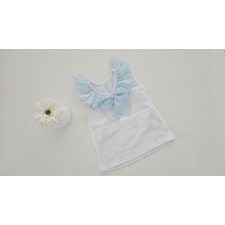 C by Lou Exclusive T-shirt Cilou blauw chiffon