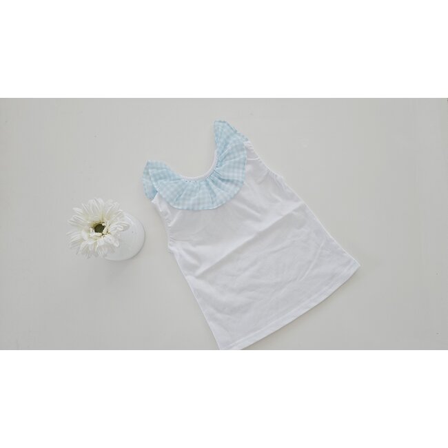 C by Lou Exclusive T-shirt Cilou blauw chiffon