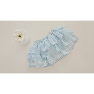 C by Lou Exclusive Rokje Cilou blauw chiffon