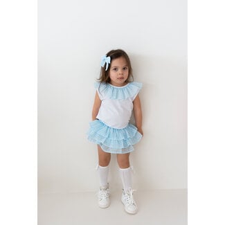 C by Lou Exclusive Bloomer Cilou blauw chiffon