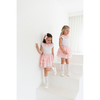 C by Lou Exclusive Rokje Cilou roze chiffon