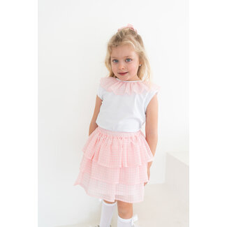 C by Lou Exclusive T-shirt Cilou roze chiffon