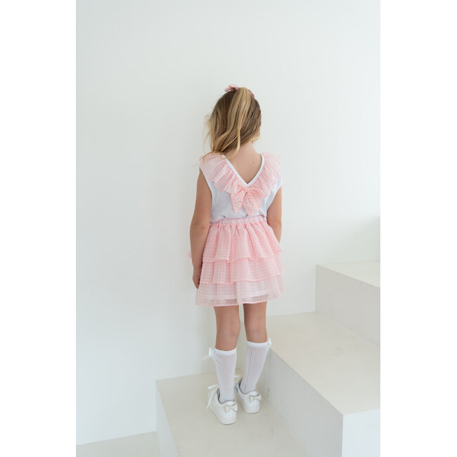 C by Lou Exclusive T-shirt Cilou roze chiffon