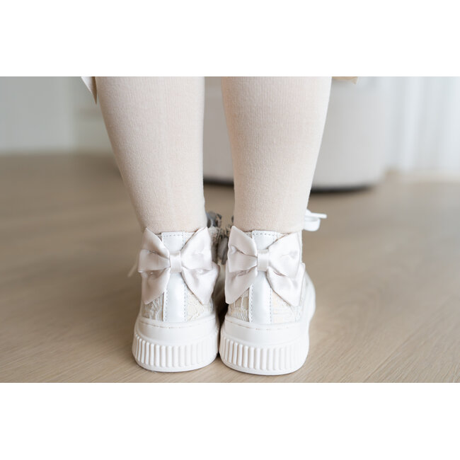 Beberlis Hoge sneaker Nora wit/goud