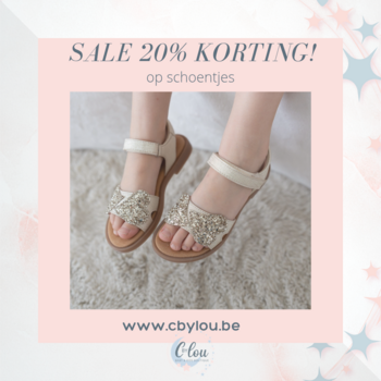 20% korting op schoentjes 