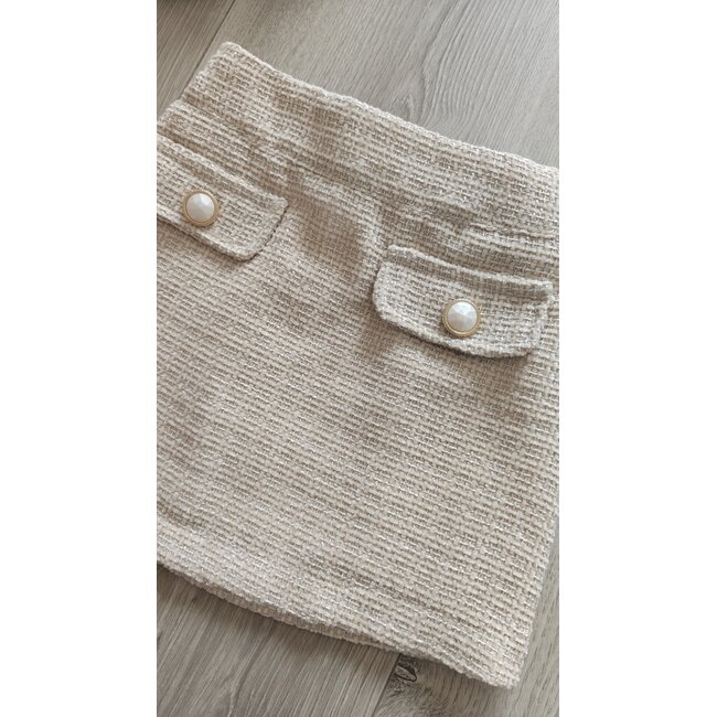 Be Chic Rokje Alena beige