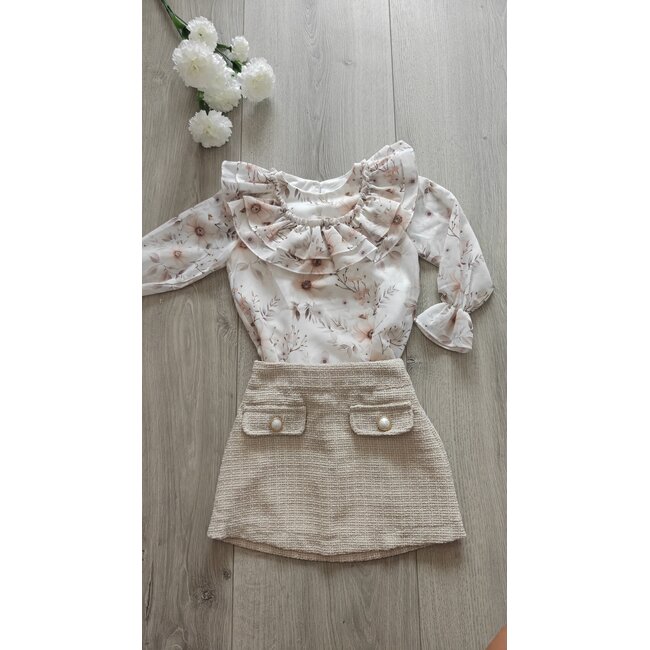 Be Chic Rokje Alena beige
