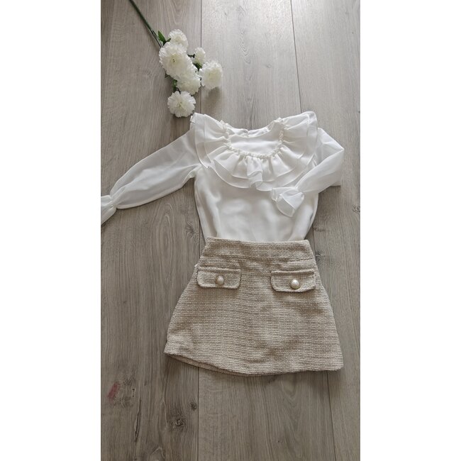 Be Chic Rokje Alena beige
