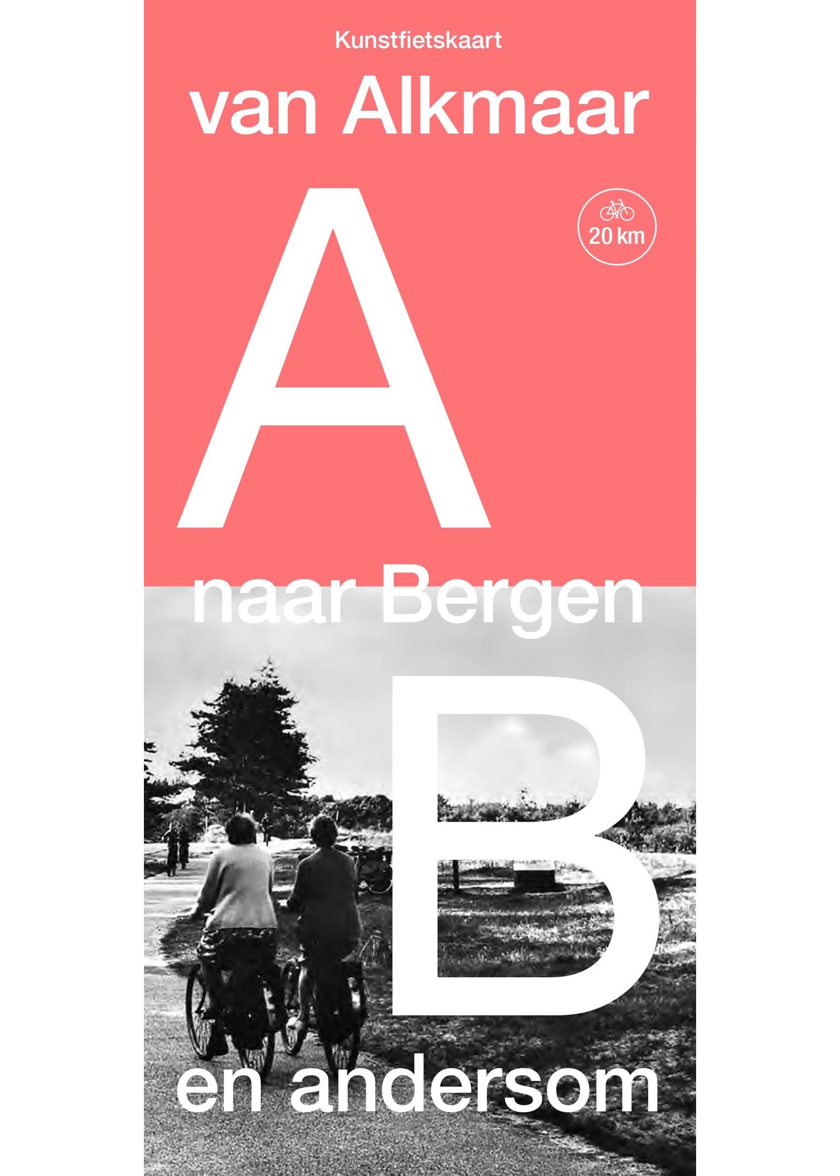 Cycle map from Alkmaar to Bergen