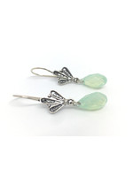 Silver earrings from Els de Ruyter with Swarovski crystal