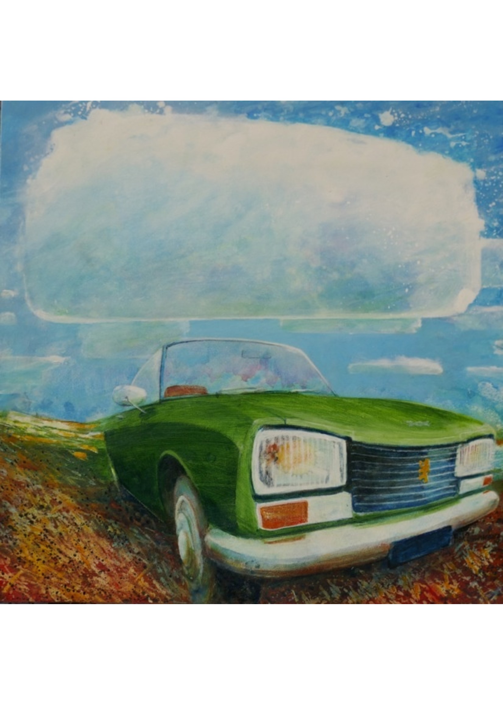 'Before the rain (Triumph Herald)' - Henk Zwanenburg  (acrylic on panel)