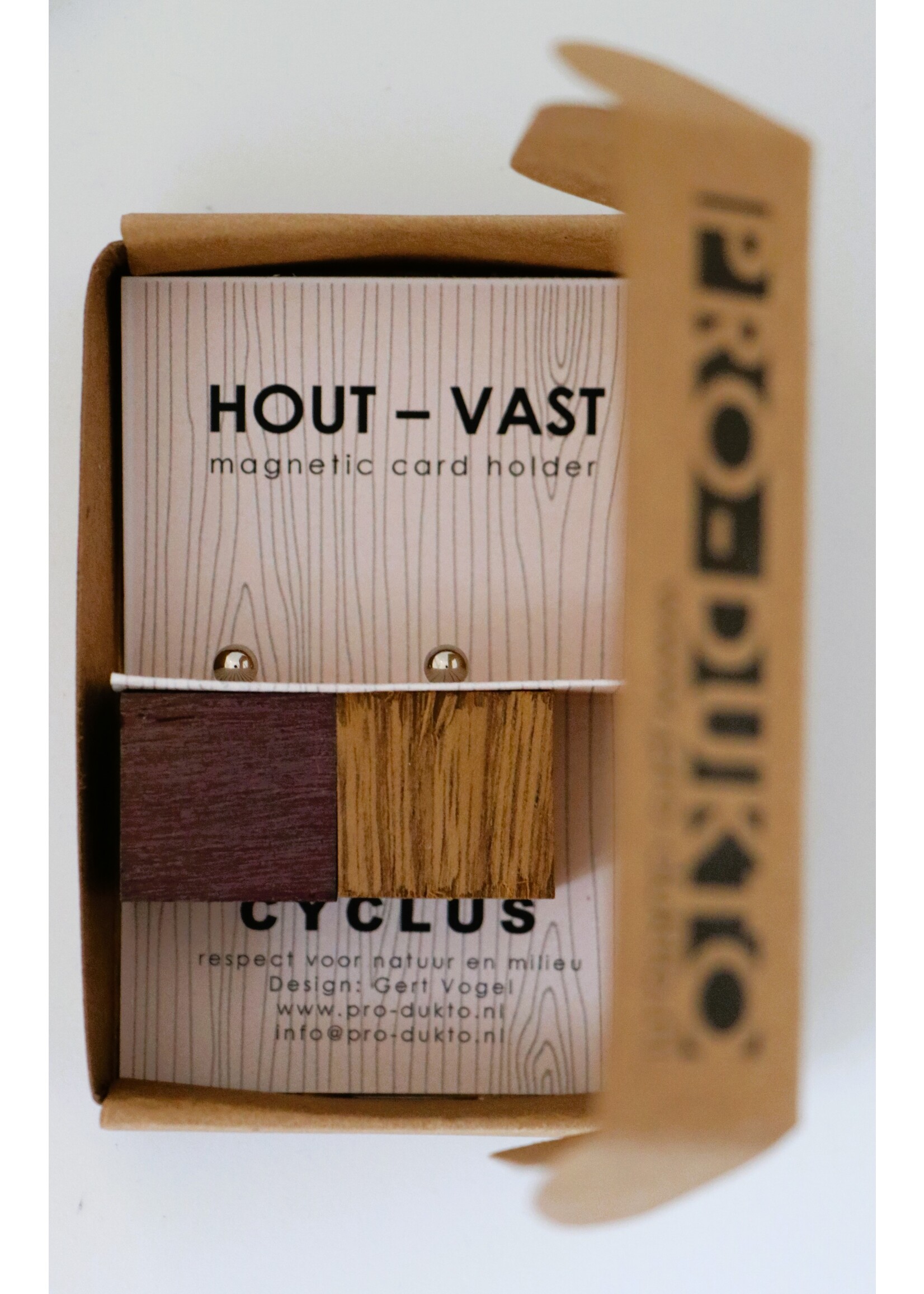 Pro-dukto Magnetische fotohouder Hout-vast