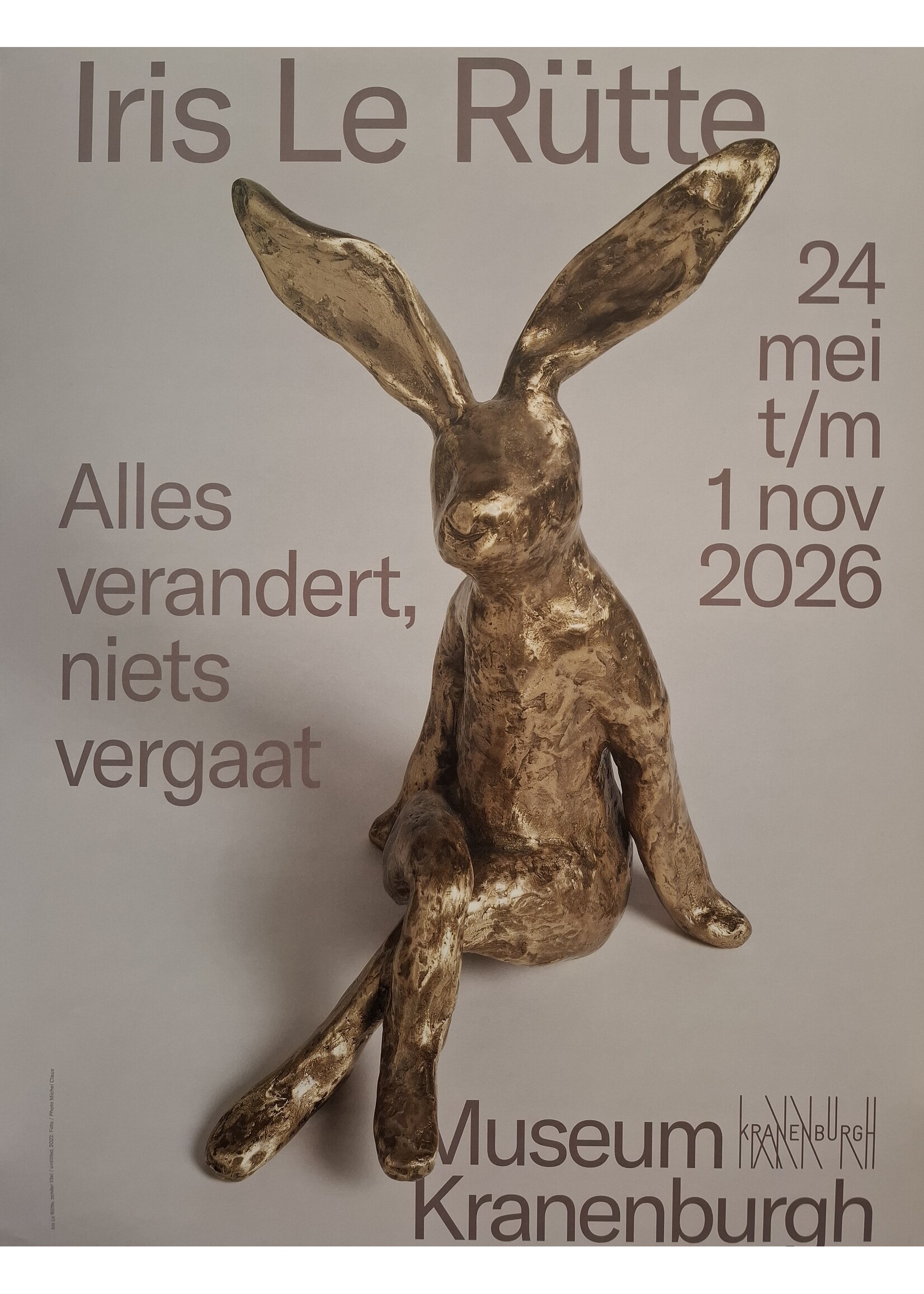 Affiche/poster tentoonstelling Iris LeRütte