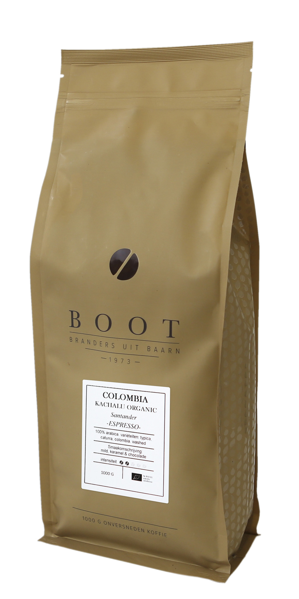Boot koffie Colombia Kachalu Organic Espresso - 1 kg