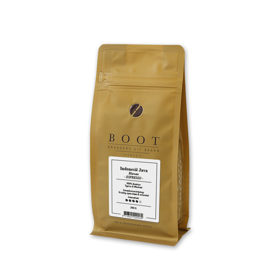 Boot koffie Indonesie Java Blaman Espresso  - 250 gr