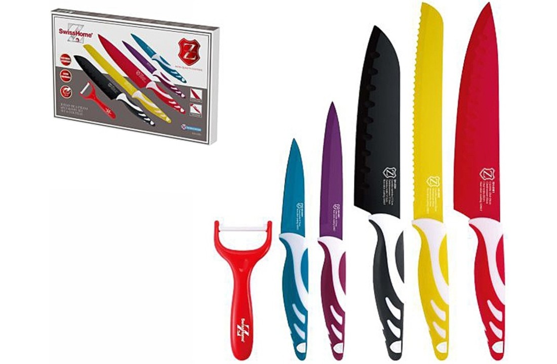 Swiss Home RVS Messenset 6 delig