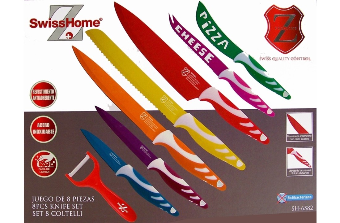 Swiss Home RVS Messenset 8 delig