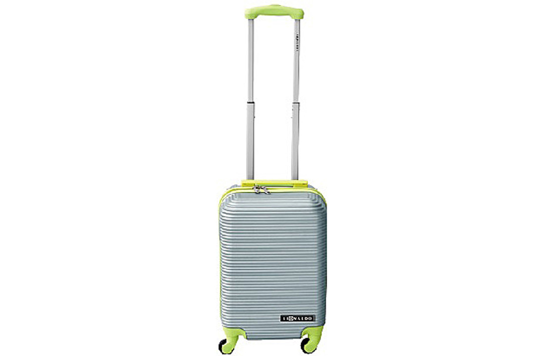 Handbagage koffer duo-tone zilver / groen