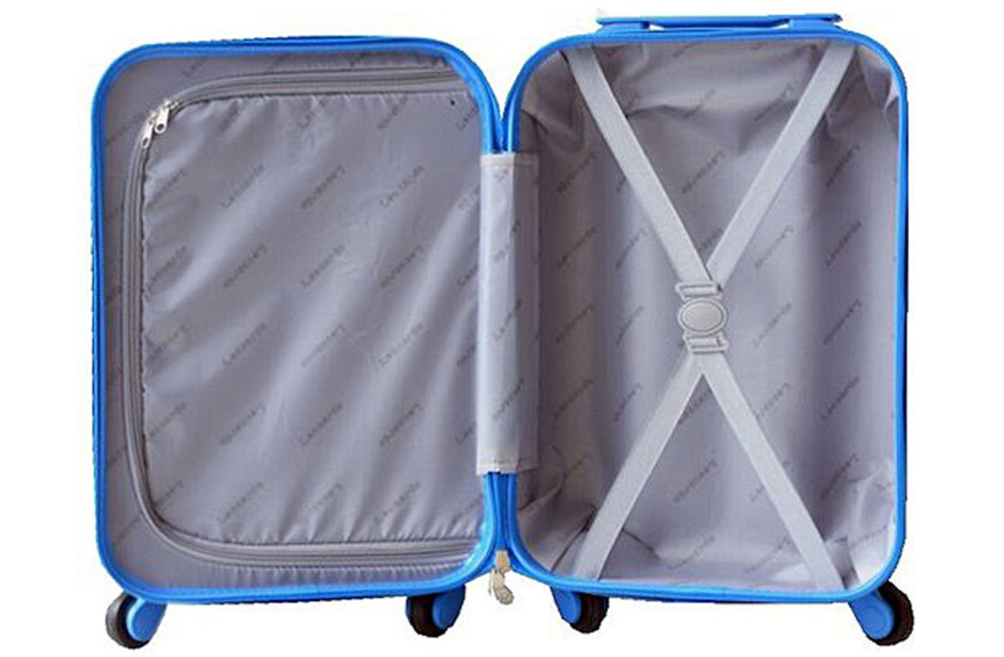Handbagage koffer duo-tone zilver / blauw