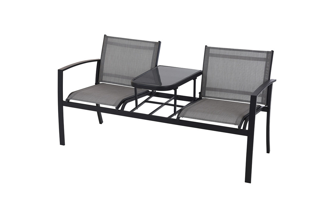 Tuinbank met tafel - 2 zits