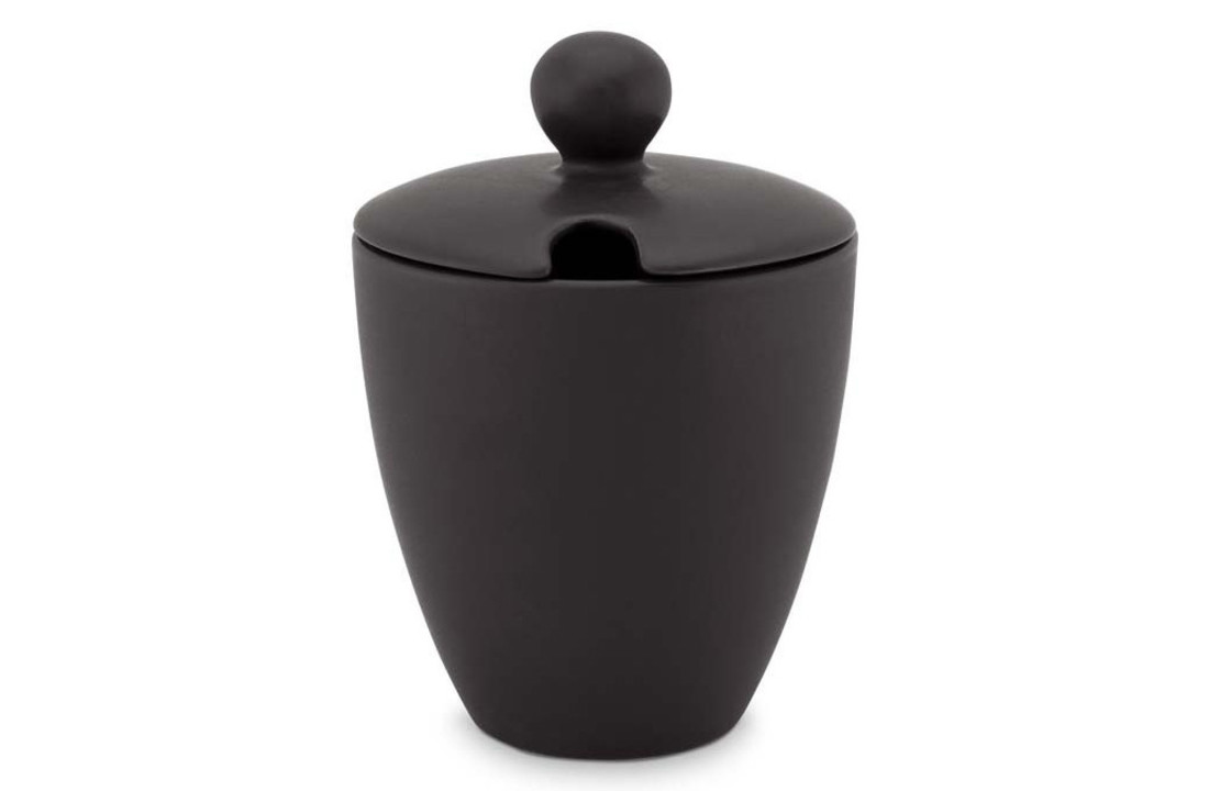 vtwonen suikerpot mat zwart 150 ml