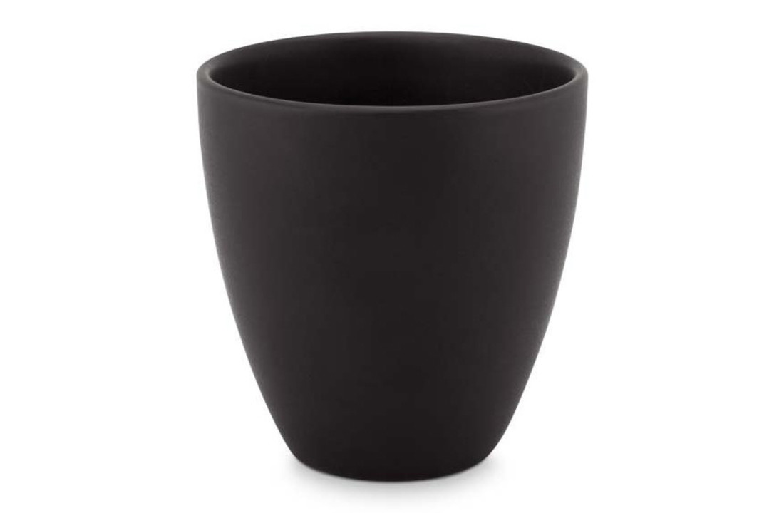 vtwonen espresso mok mat zwart - zonder oor - 150 ml