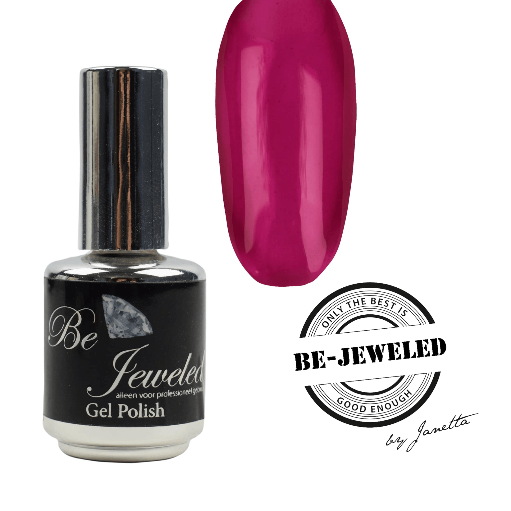 Be Jeweled Glass Gelpolish 02 Transparant Fuchsia Roze