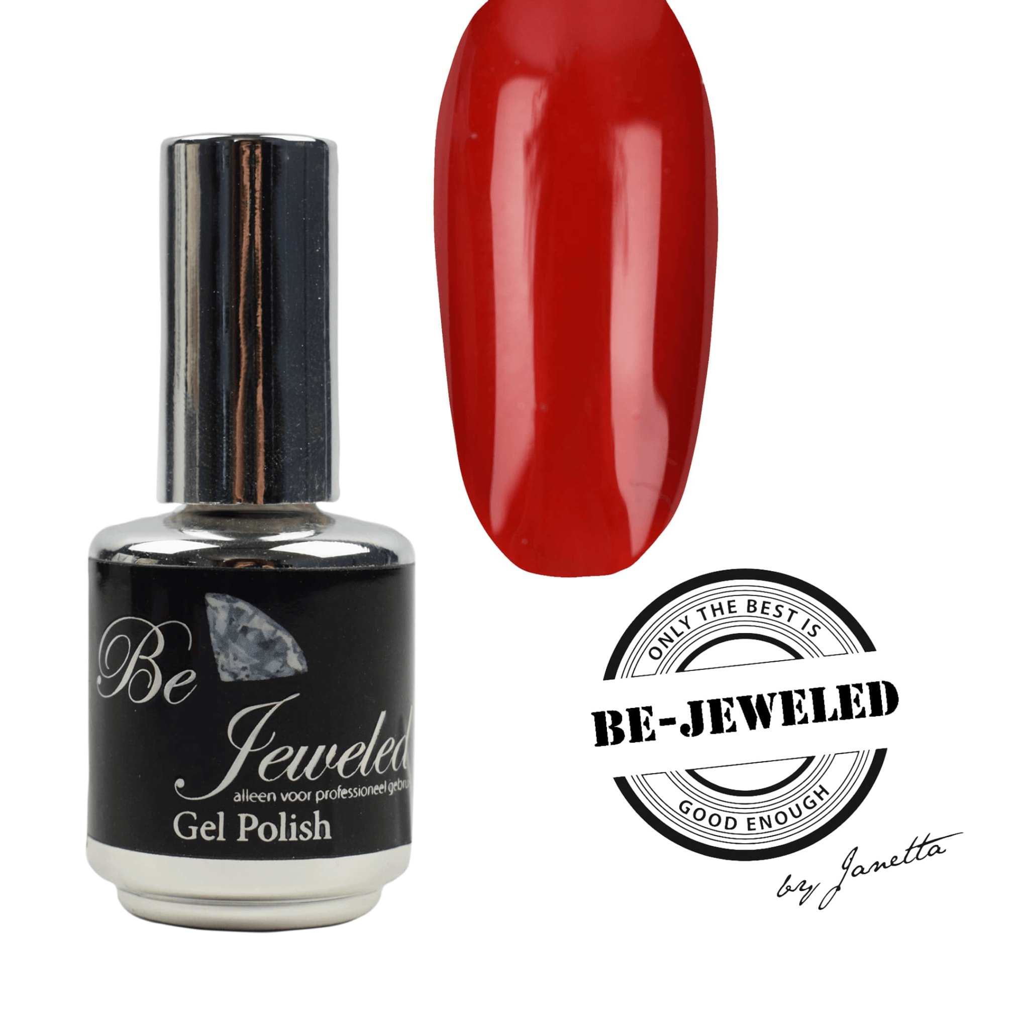 Be Jeweled Glass Gelpolish 10 Transparant Rood