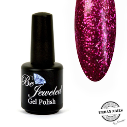 Be Jeweled Gelpolish 114 Donker Roze Glitter