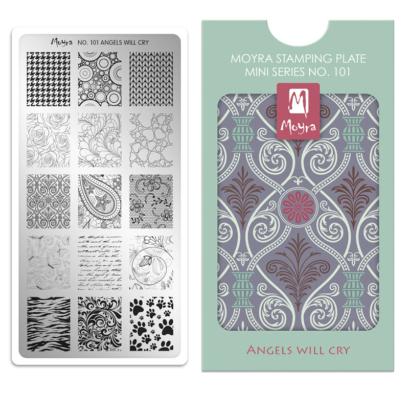 Moyra Mini Stamping plate 101 Angels will cry