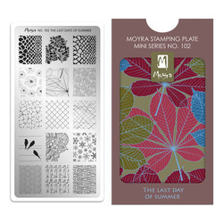 Moyra Mini Stamping plate 102 The last day of summer